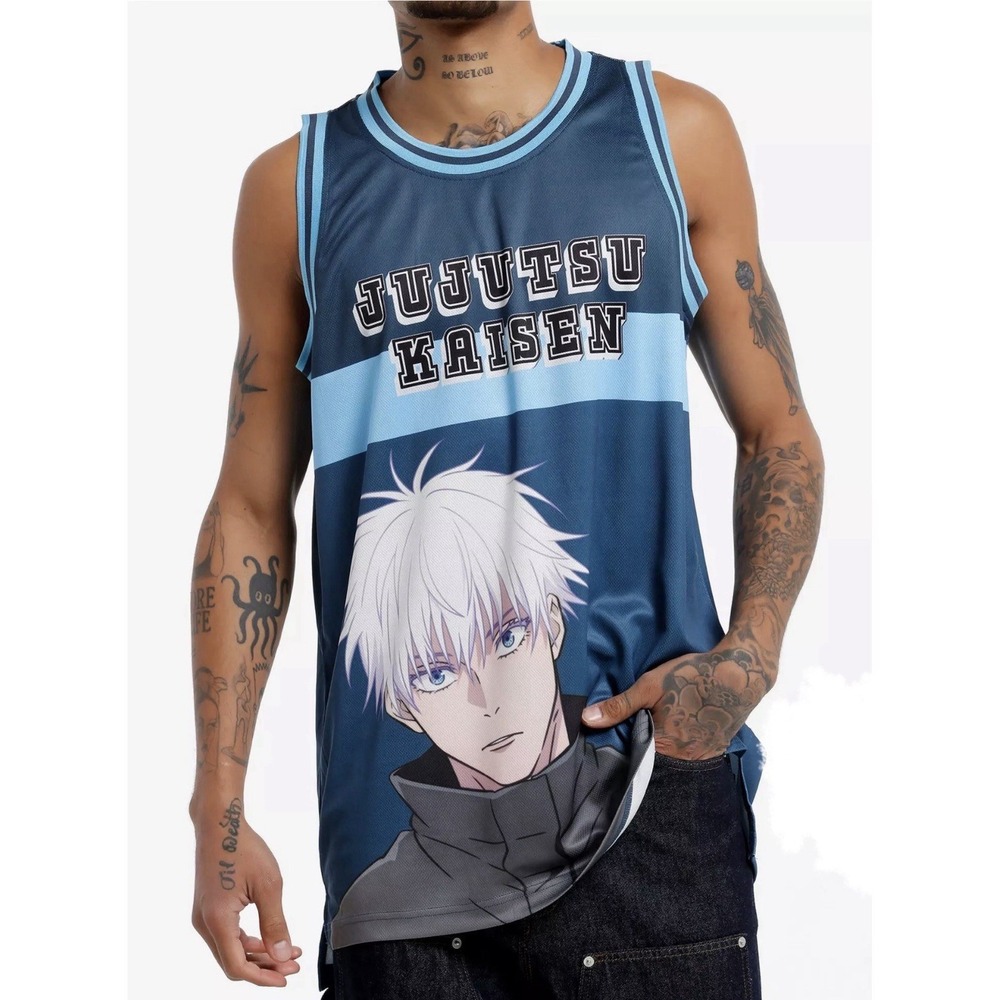 Jujutsu Kaisen Basketball Jersey Mens 2X Crunchyroll Gojo Tank Top Anime
